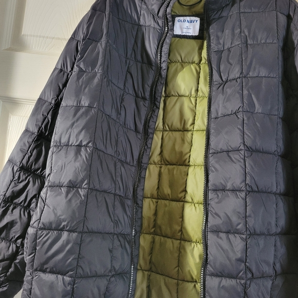 Fitted Lightweight Quilted Puffer Black Jacket Water Resistant - Picture 3 of 10